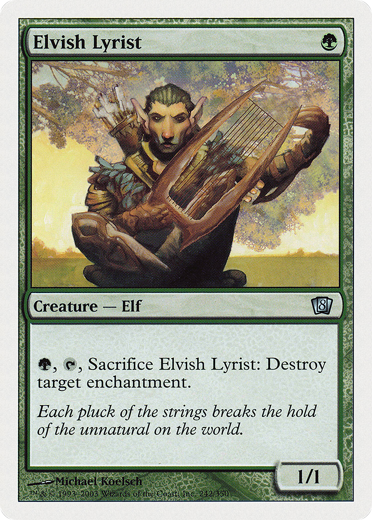 Elvish Lyrist [Eighth Edition] Foil