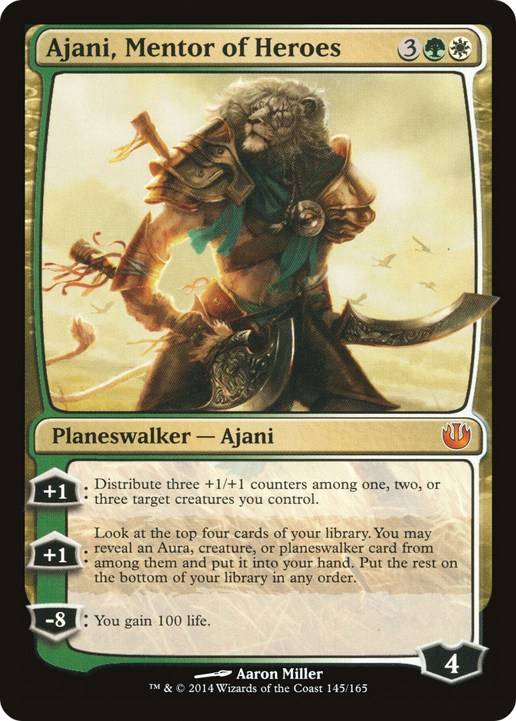 Ajani, Mentor of Heroes [Journey into Nyx] Foil