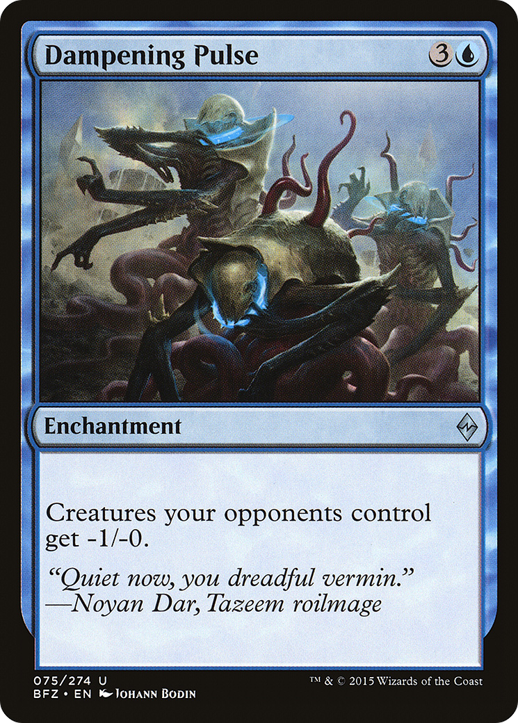 Dampening Pulse [Battle for Zendikar] Foil