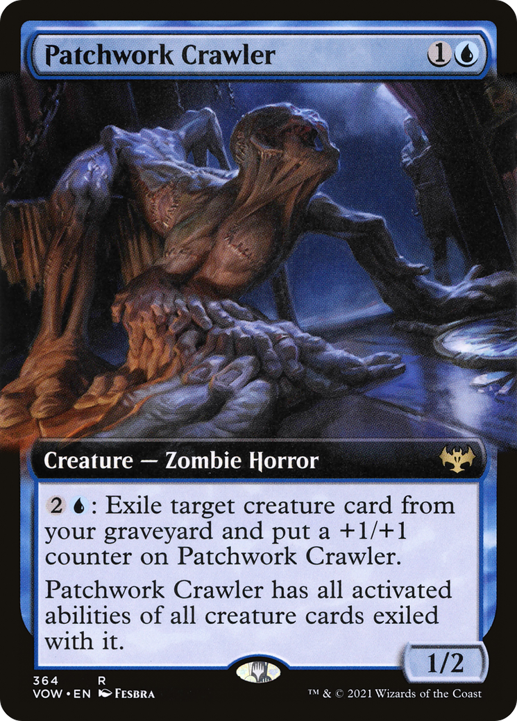 Patchwork Crawler (Extended Art) [Innistrad: Crimson Vow] Foil