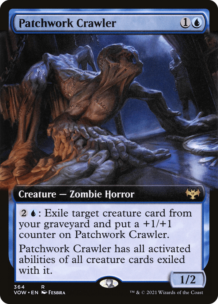 Patchwork Crawler (Extended Art) [Innistrad: Crimson Vow] Foil