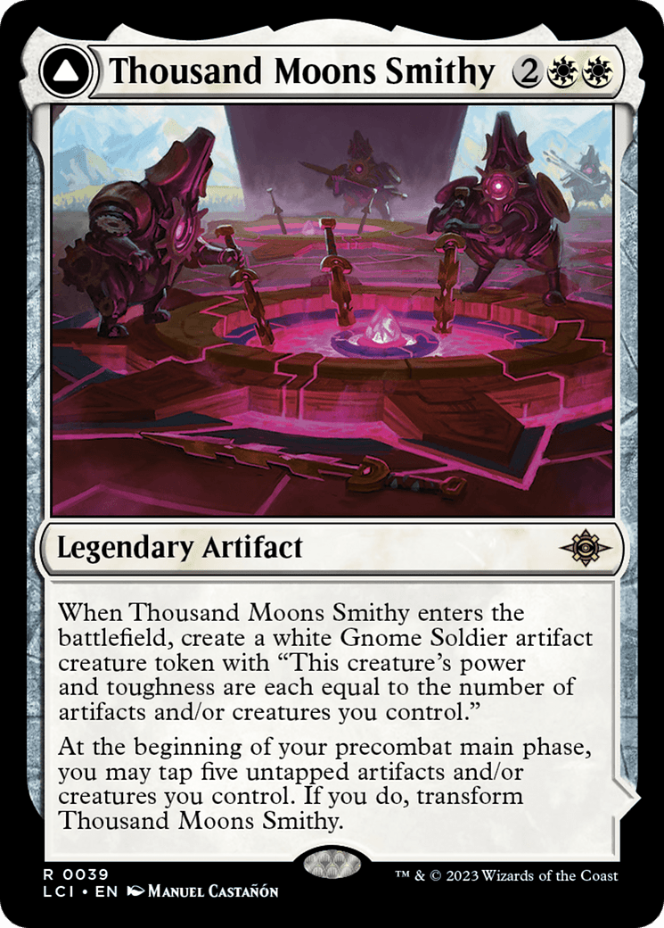 Thousand Moons Smithy // Barracks of the Thounsand [The Lost Caverns of Ixalan] Foil