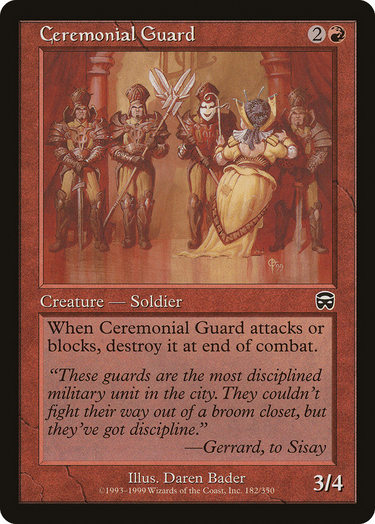 Ceremonial Guard [Mercadian Masques] Foil