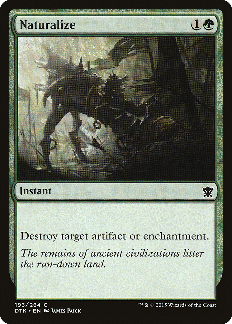 Naturalize [Dragons of Tarkir] Foil