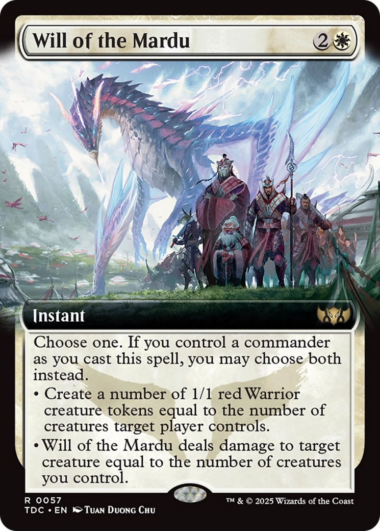 Will of the Mardu (Extended Art) (057) [Commander: Tarkir: Dragonstorm]