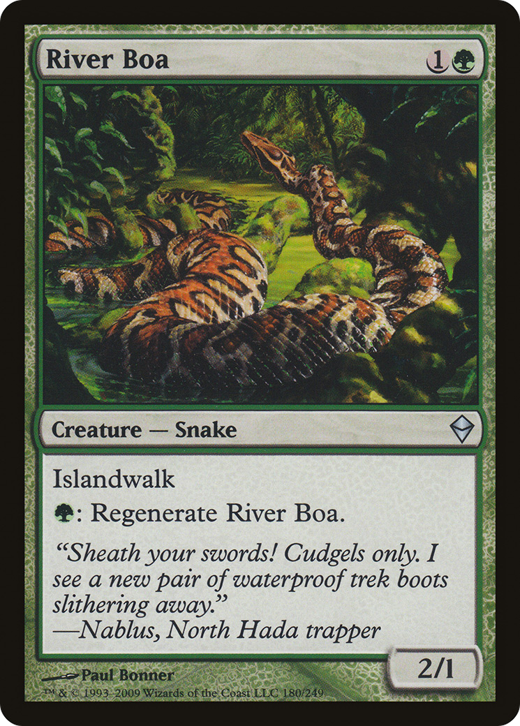 River Boa [Zendikar] Foil