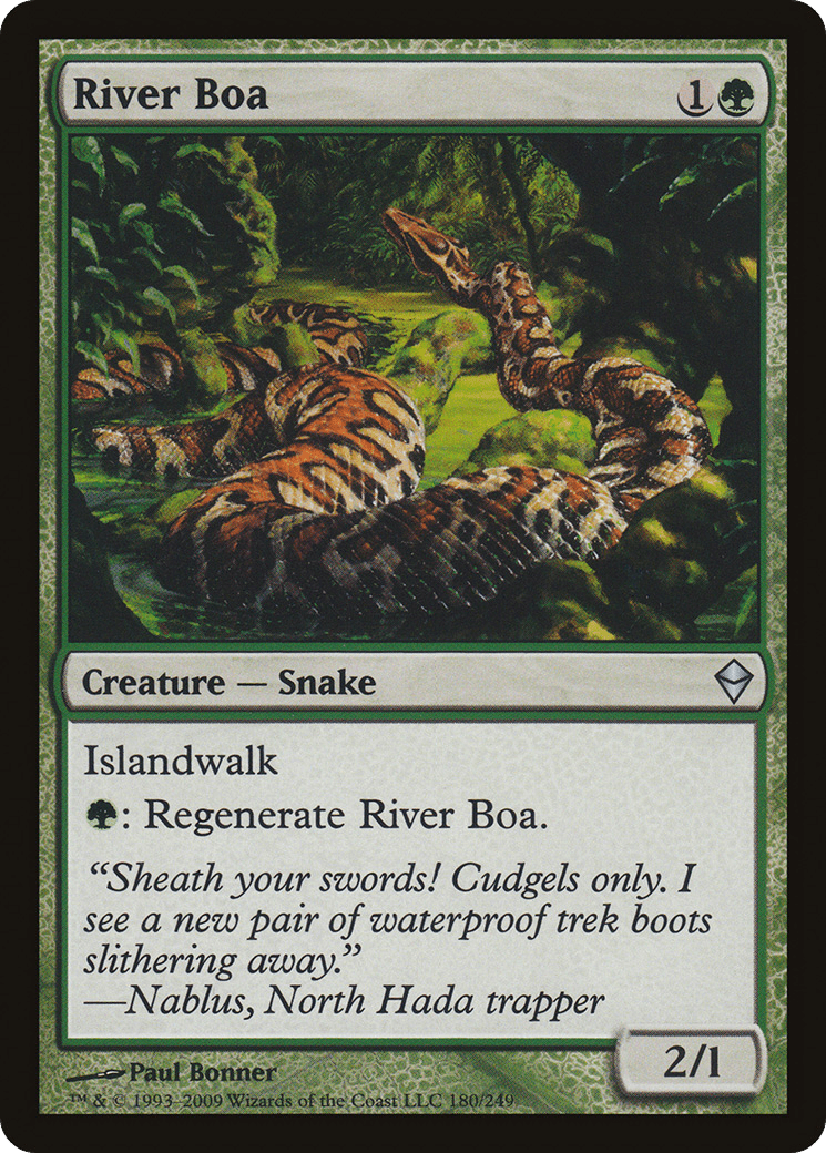 River Boa [Zendikar] Foil