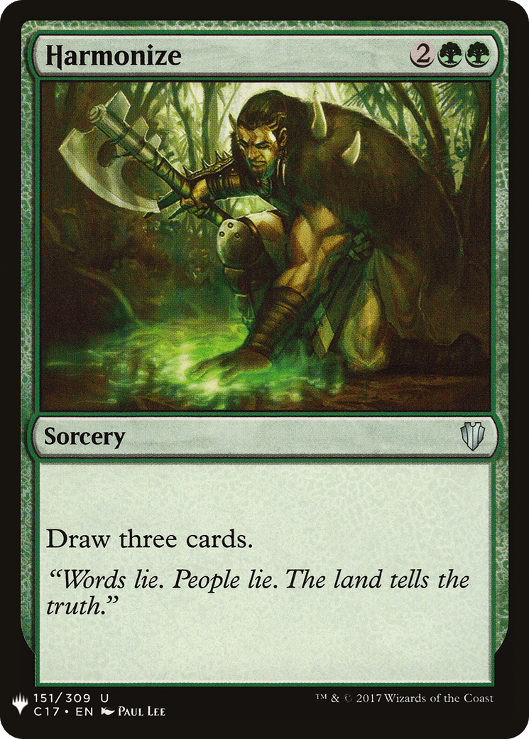 Harmonize |  (C17-151) [The List]