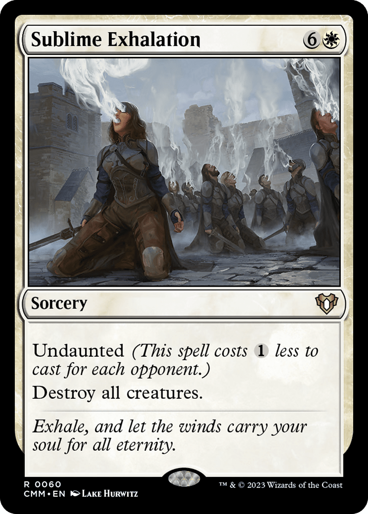 Sublime Exhalation [Commander Masters] Foil