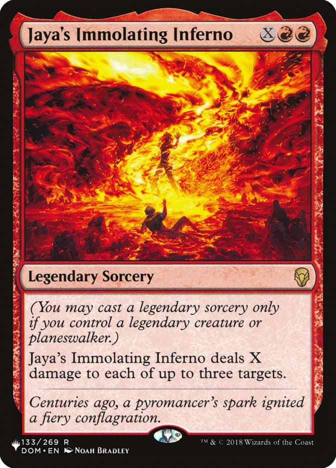 Jaya's Immolating Inferno |  (DOM-133) [The List]
