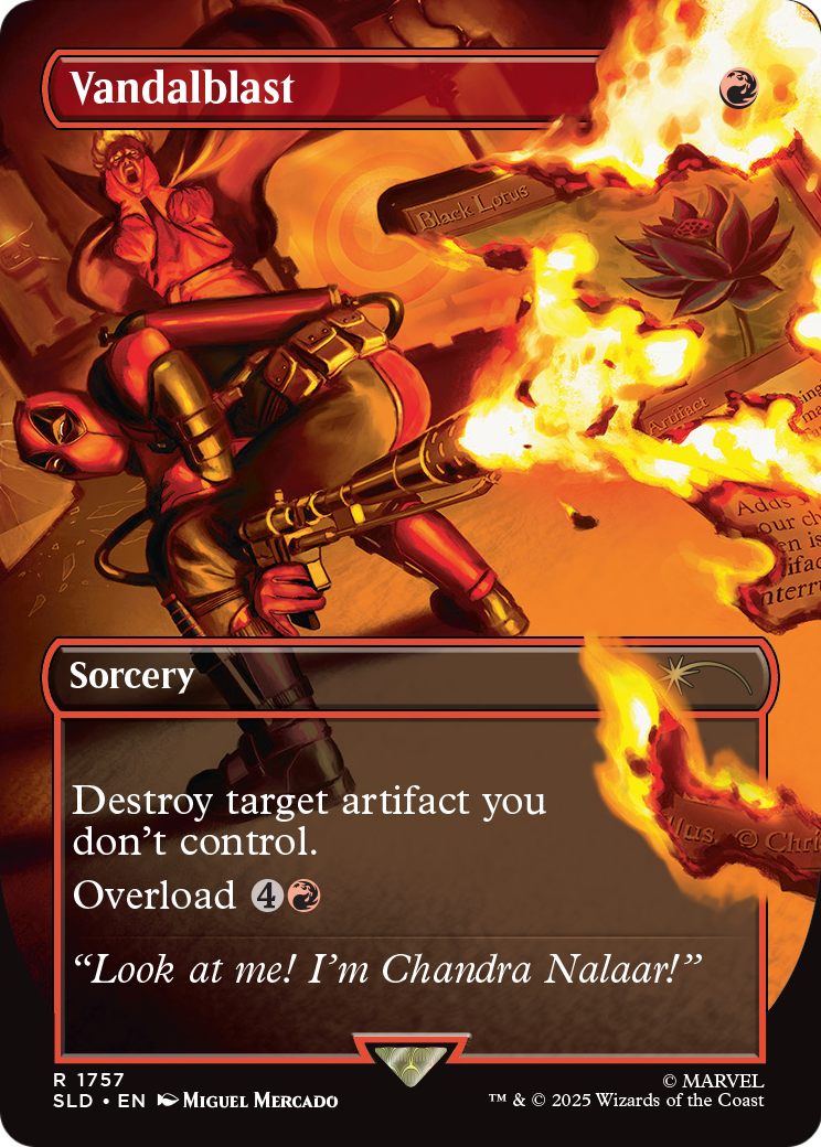 Vandalblast (1757) [Secret Lair Drop]  (Borderless) Foil