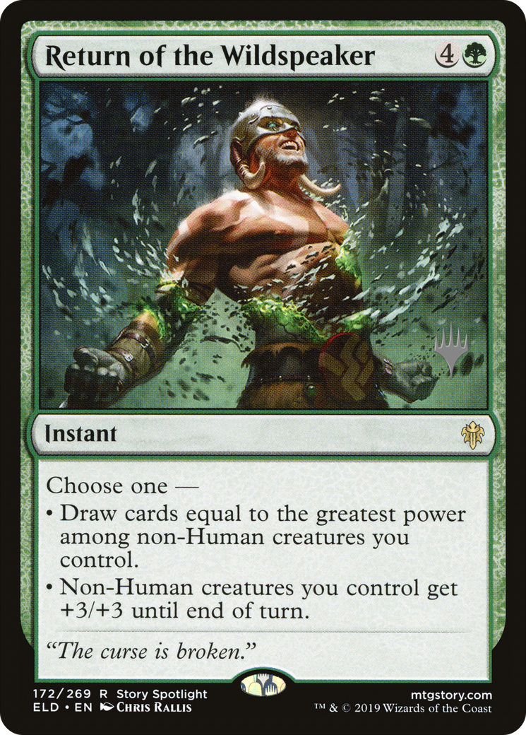 Return of the Wildspeaker (Promo Pack) [Throne of Eldraine Promos] Foil