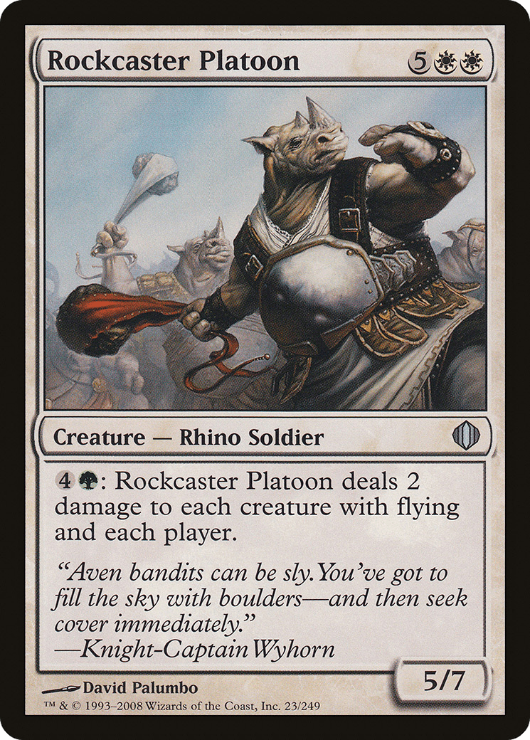 Rockcaster Platoon [Shards of Alara] Foil