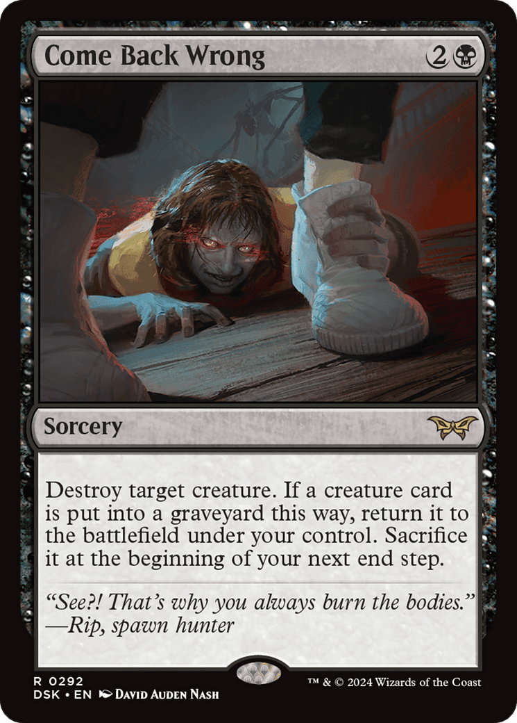 Come Back Wrong (0292) [Duskmourn: House of Horror] Foil