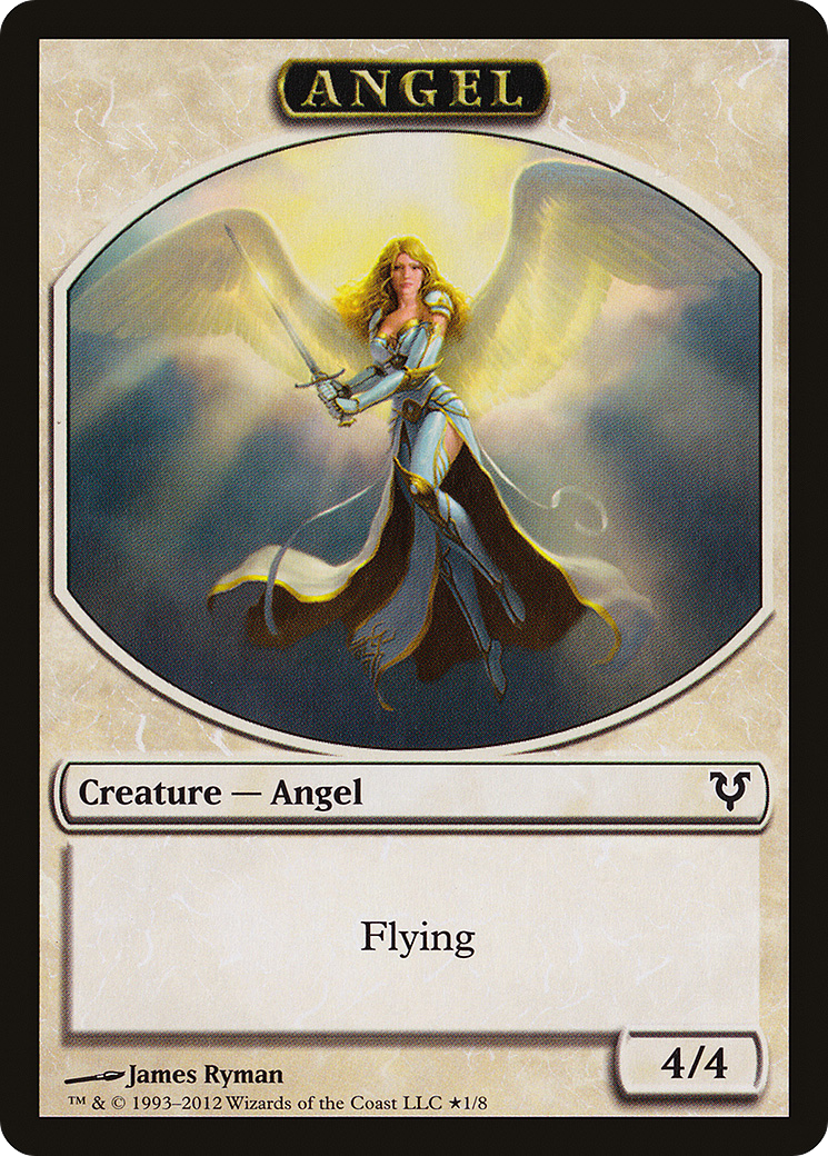 Angel // Demon Double-Sided Token [Open the Helvault] Foil