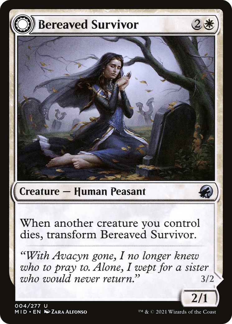 Bereaved Survivor // Dauntless Avenger [Innistrad: Midnight Hunt] Foil