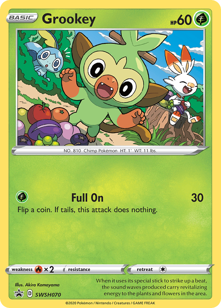 Grookey SWSH070/307 - SWSH Sword & Shield Promo Cards Holofoil