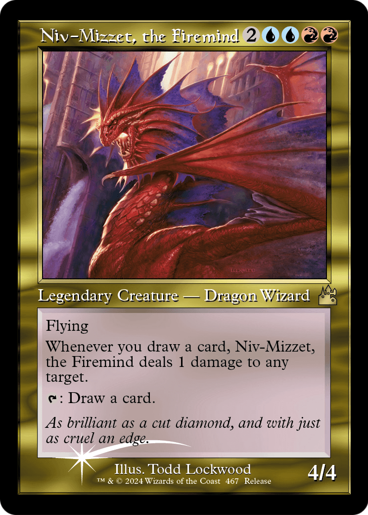Niv-Mizzet, the Firemind (RVR-467) - Ravnica Remastered Foil