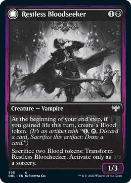 Restless Bloodseeker // Bloodsoaked Reveler [Innistrad: Double Feature] Foil