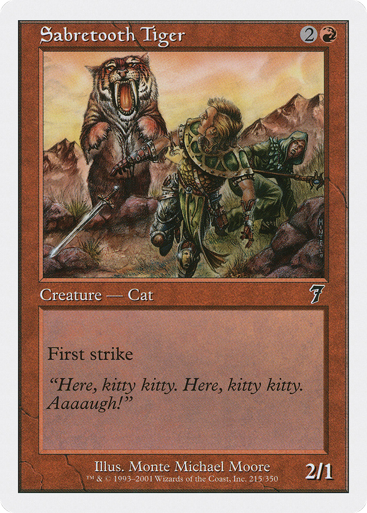 Sabretooth Tiger [Seventh Edition] Foil