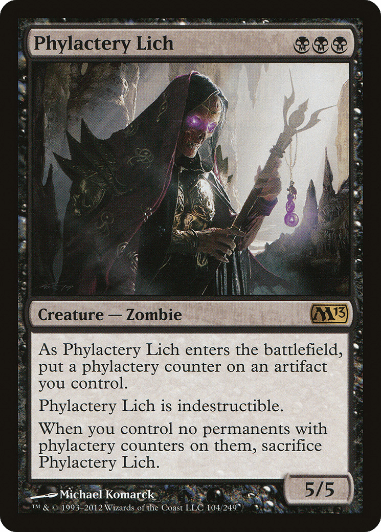 Phylactery Lich [Magic 2013] Foil