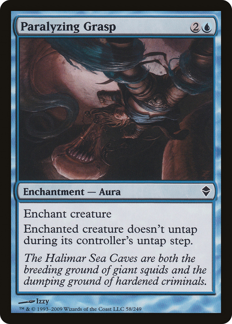 Paralyzing Grasp [Zendikar] Foil
