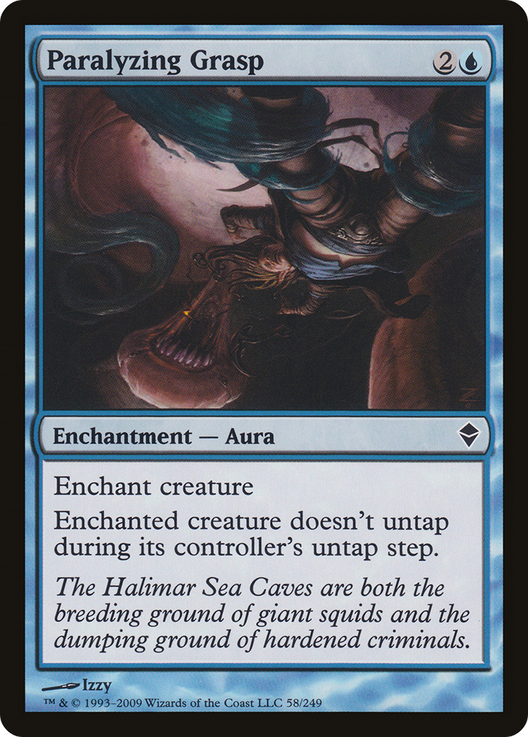 Paralyzing Grasp [Zendikar] Foil