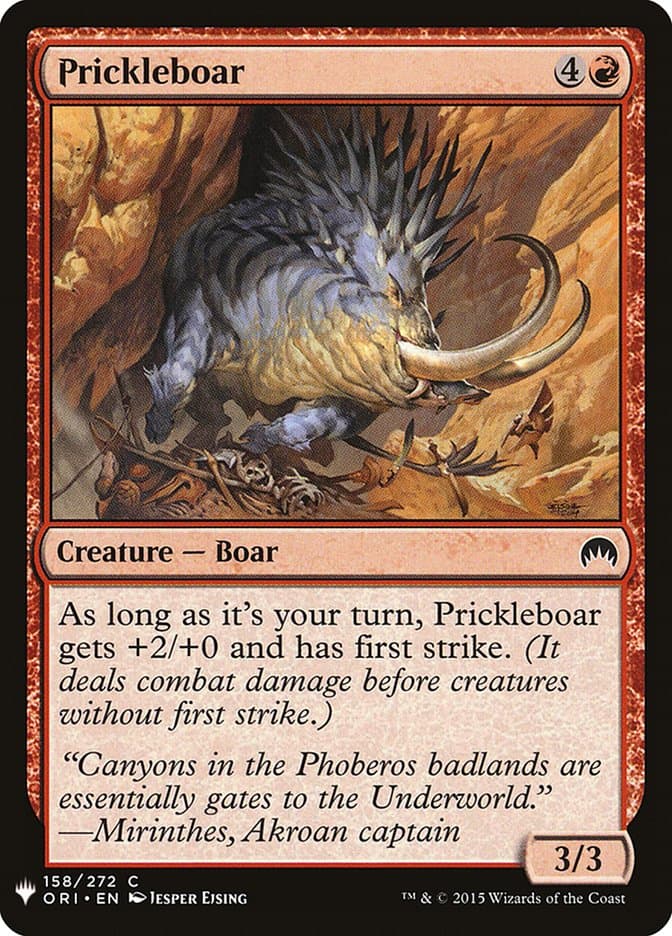 Prickleboar |  (ORI-158) [The List]