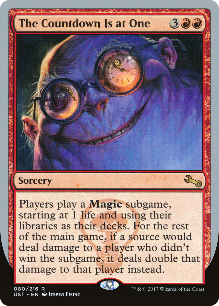 The Countdown Is at One [Unstable] Foil