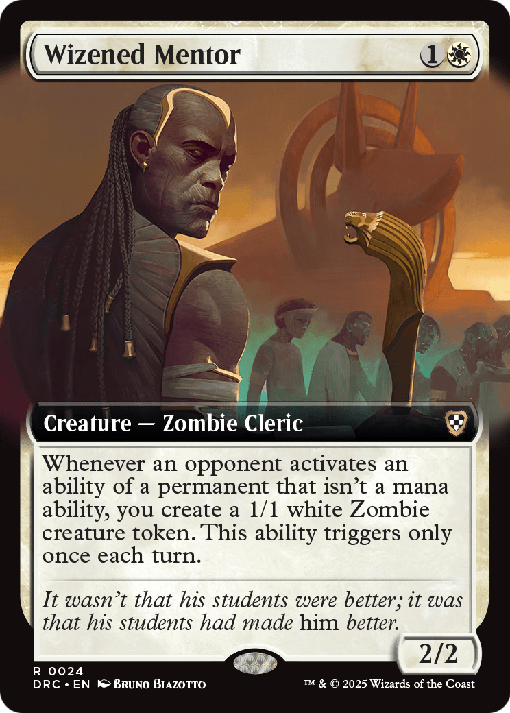 Wizened Mentor (Extended Art) (-024) [Commander: Aetherdrift]
