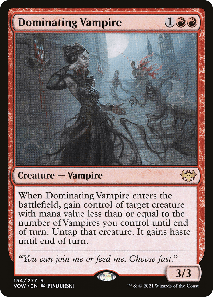 Dominating Vampire [Innistrad: Crimson Vow] Foil