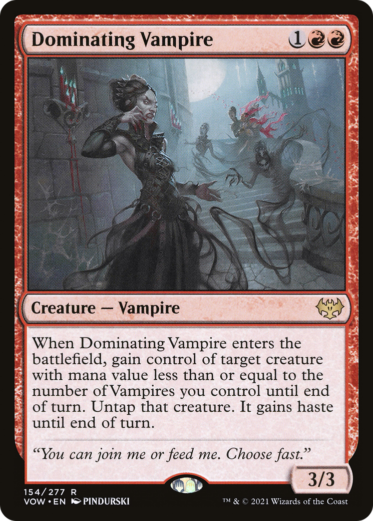 Dominating Vampire [Innistrad: Crimson Vow] Foil