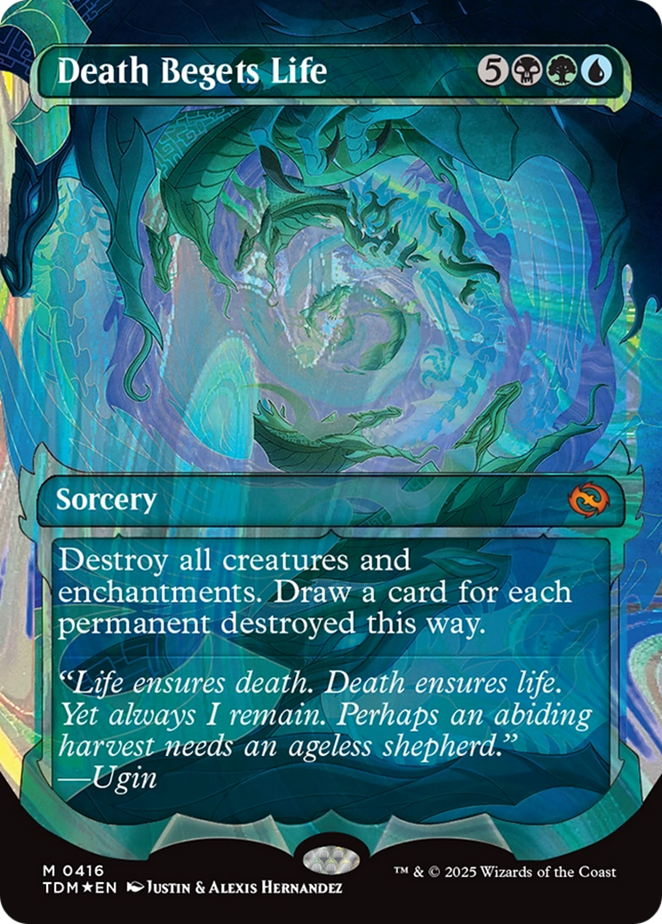 Death Begets Life (Showcase) (Halo Foil) (416) [Tarkir: Dragonstorm]