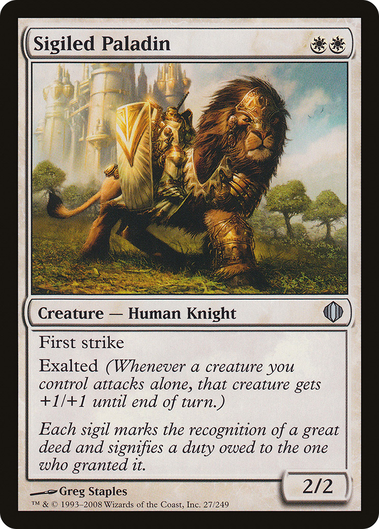 Sigiled Paladin [Shards of Alara] Foil