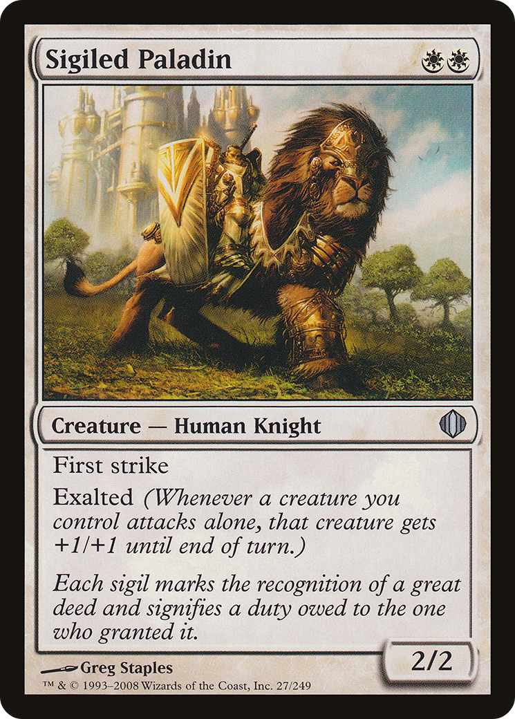 Sigiled Paladin [Shards of Alara] Foil