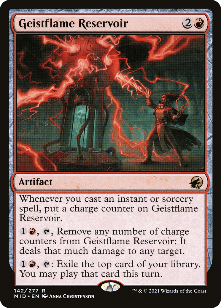 Geistflame Reservoir [Innistrad: Midnight Hunt] Foil