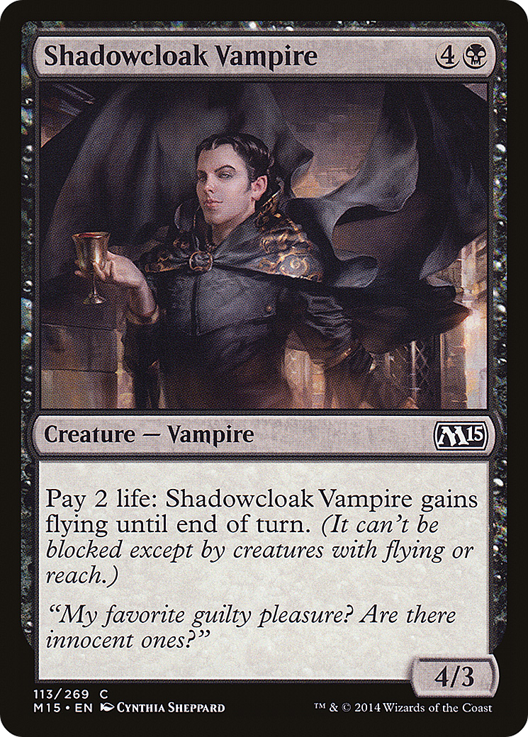 Shadowcloak Vampire [Magic 2015] Foil