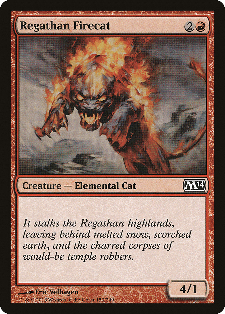 Regathan Firecat [Magic 2014] Foil