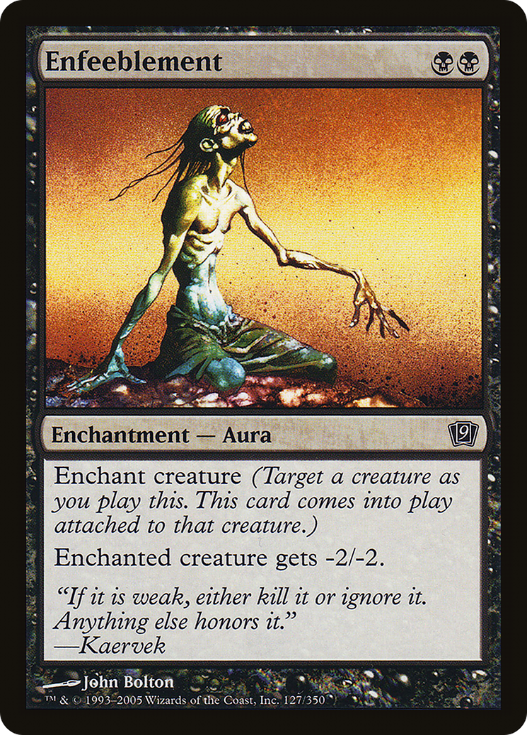 Enfeeblement (9ED-127★) - Ninth Edition Foil