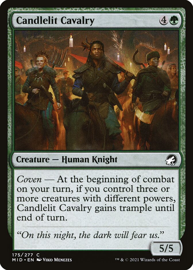 Candlelit Cavalry 175/277 (Innistrad: Midnight Hunt)  - Foil