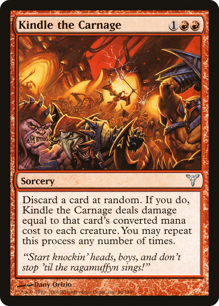 Kindle the Carnage [Dissension] Foil