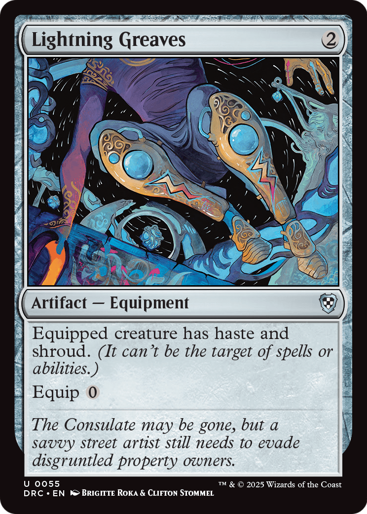 Lightning Greaves (-055) [Commander: Aetherdrift]