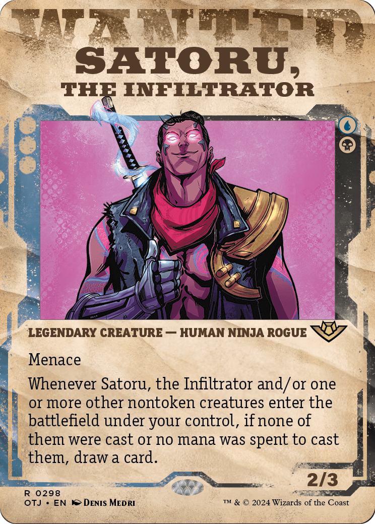 Satoru, the Infiltrator (Showcase) [Outlaws of Thunder Junction]