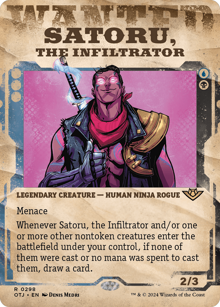Satoru, the Infiltrator (Showcase) [Outlaws of Thunder Junction] Foil