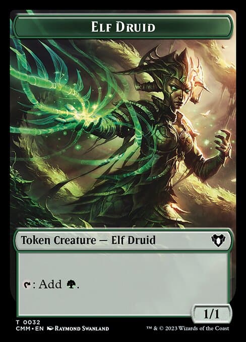 City's Blessing // Elf Druid Double-Sided Token [Commander Masters Tokens] Foil