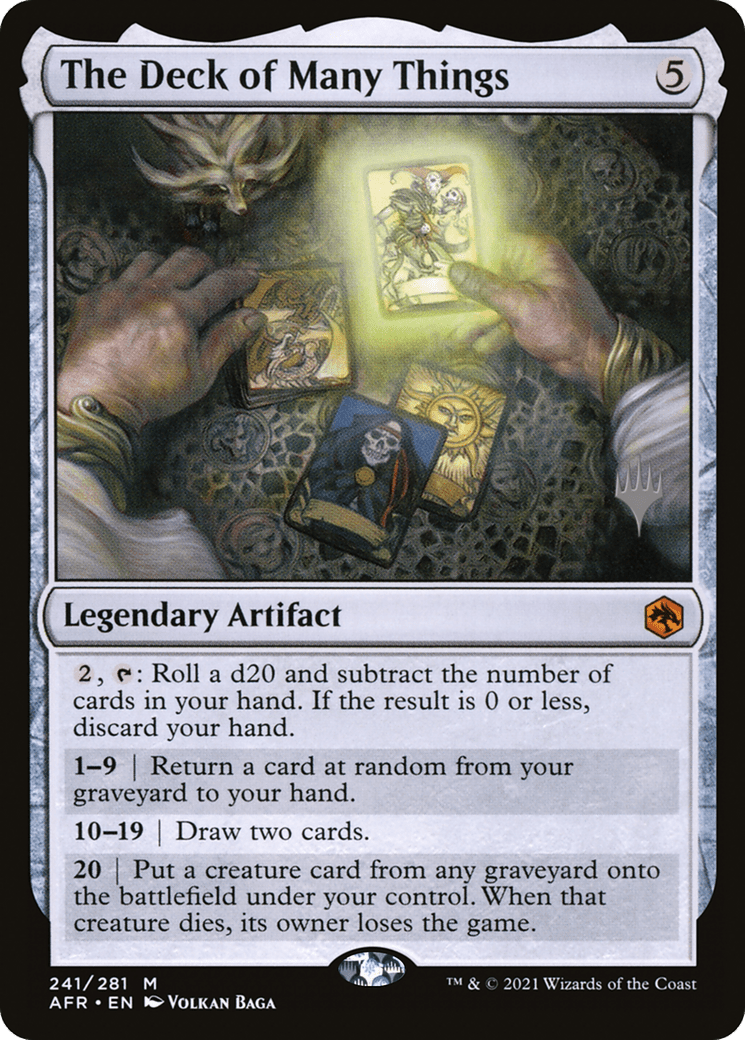 The Deck of Many Things (Promo Pack) [Dungeons & Dragons: Adventures in the Forgotten Realms Promos]