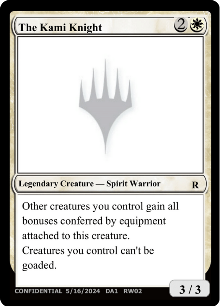 The Kami Knight (DA1-RW02C) - Unknown Event