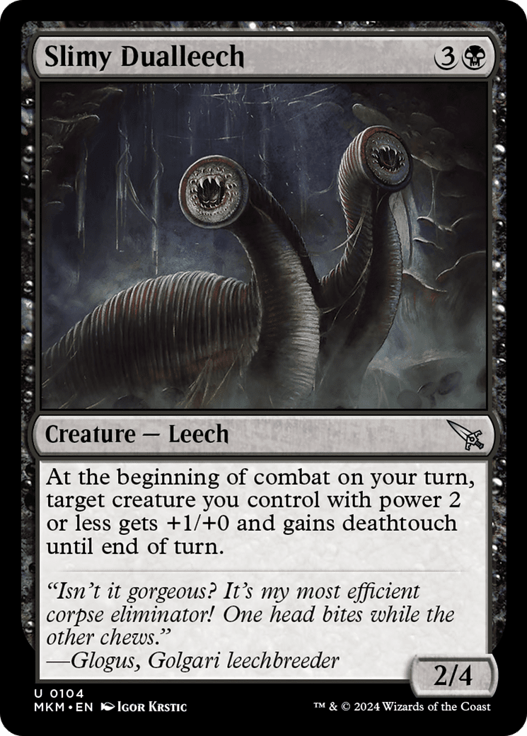 Slimy Dualleech [Murders at Karlov Manor] Foil