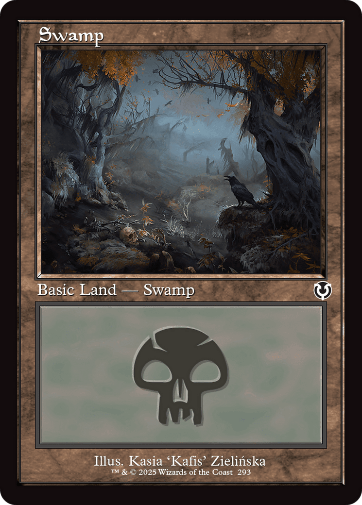 Swamp (293) (Retro Frame) |  Foil (293) [Innistrad Remastered]