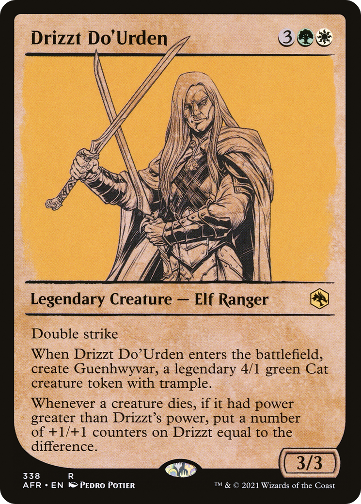 Drizzt Do'Urden (Showcase) [Dungeons & Dragons: Adventures in the Forgotten Realms] Foil